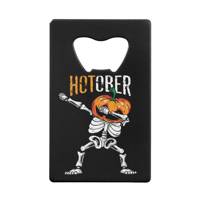 Hotober Dabbing Pumpkin Skeleton Halloween (Front)