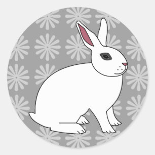 Hotot Rabbit Classic Round Sticker