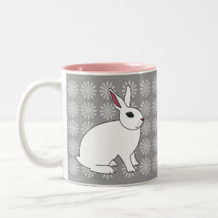 Hotot Rabbit Two-Tone Coffee Mug