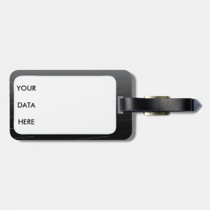 Hotpink Japanese Dragon Black Background Luggage Tag