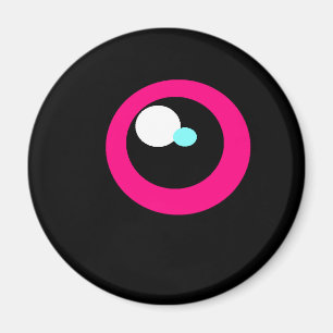 HotPink Monster Fridge Eye magnet #1