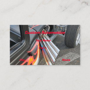 Hotrod Exhaust Pipe Business Card