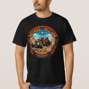 Hotrod Hellion Desert Born Road Blue Sky T-Shirt
