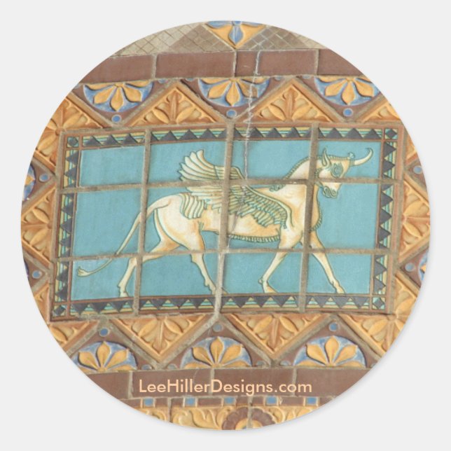 HotSprings, AR Quapaw Dome Tiles II Gifts Apparel Classic Round Sticker (Front)