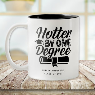 Hotter By One Degree Class of 2024 Graduate Two-Tone Coffee Mug