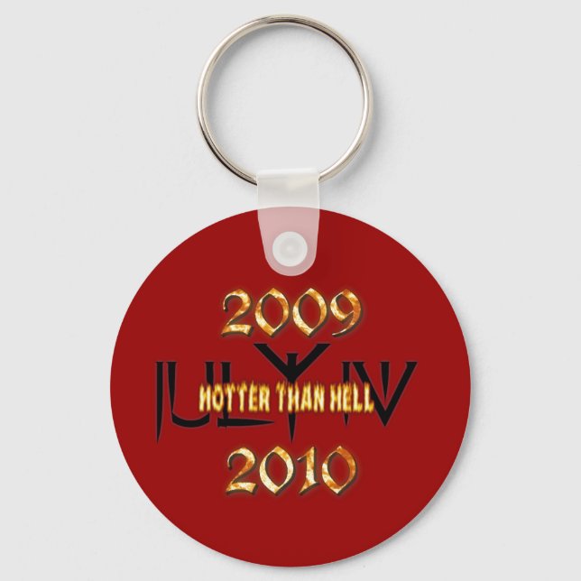 Hotter Than Hell anniversary key chain (Front)