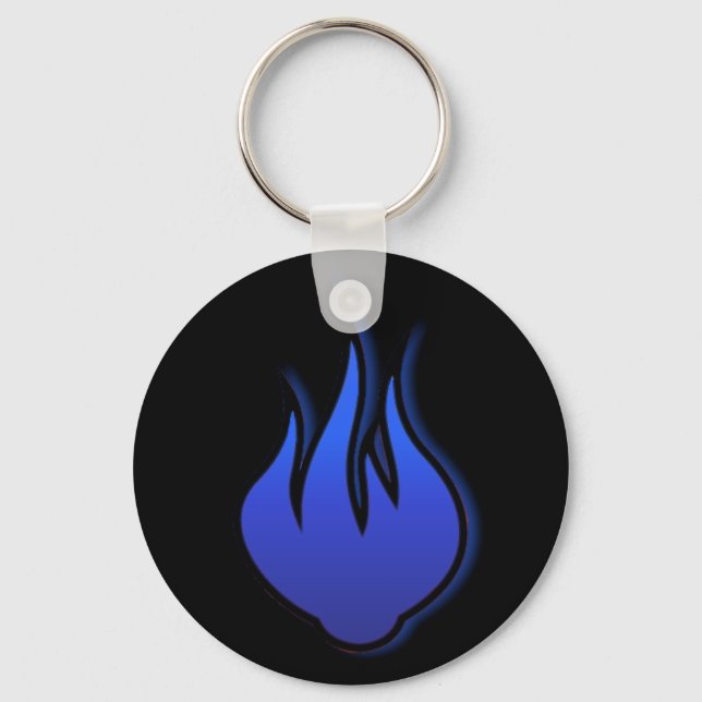 HotterThanHell Blue Flame Key Chain (Front)