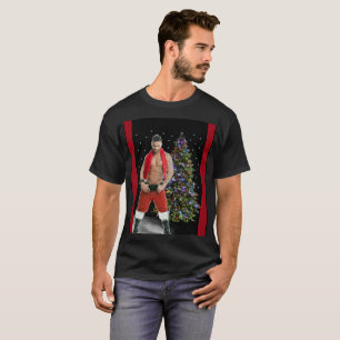 Hottest Hunk Buff Santa Christmas T-Shirt