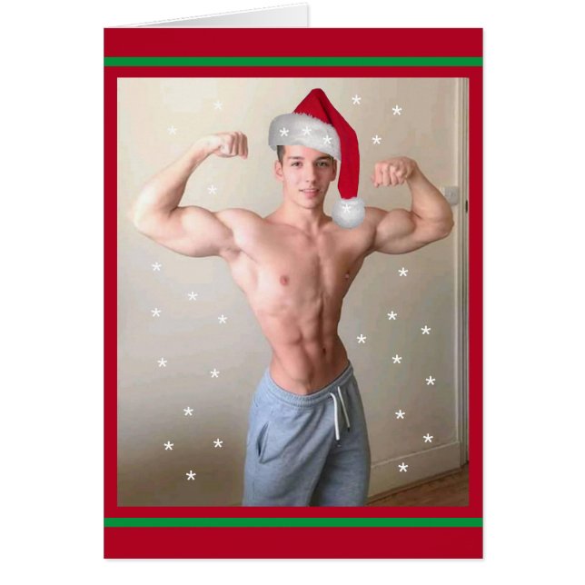 Hottest Hunks On The Planet! Christmas Buff Santa (Front)