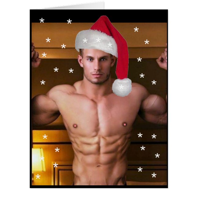 Hottest Hunks on the Planet! Christmas Buff Santa (Front)