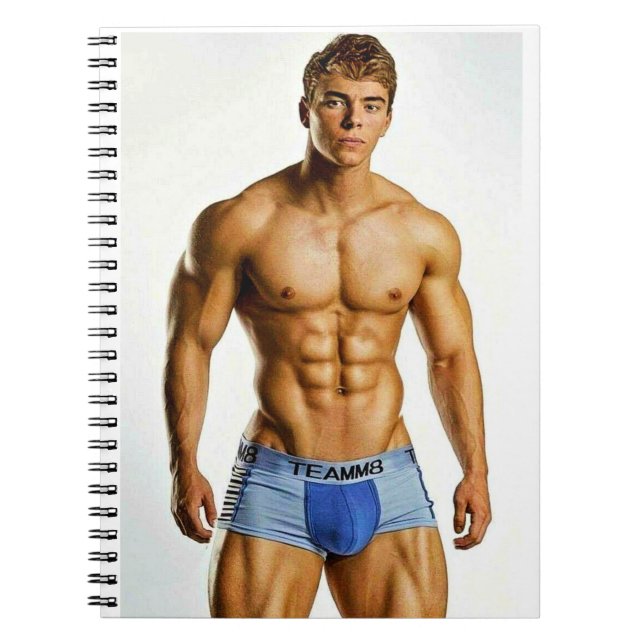 Hottest Hunks On The Planet! Time For Equality! Notebook (Front)