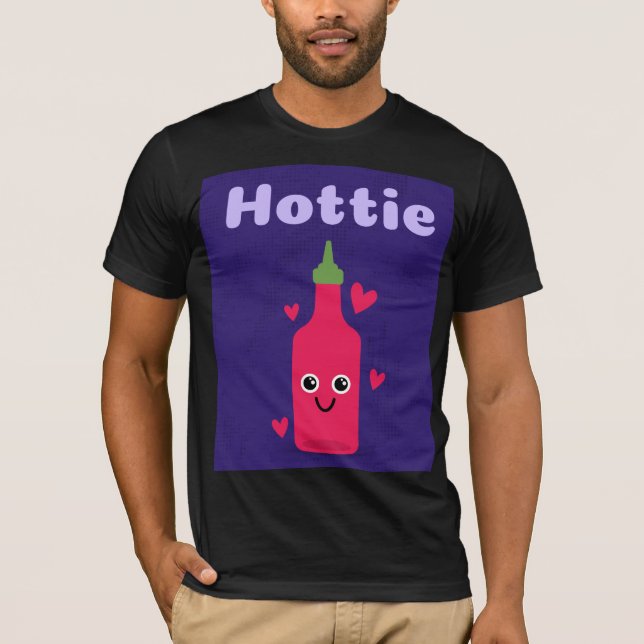 HOTTIE FUNNY HOT SAUCE T-SHIRT (Front)