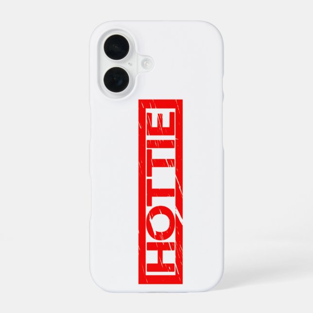 Hottie Stamp iPhone 16 Case (Back)