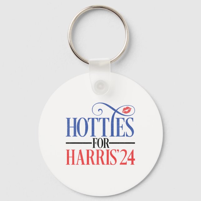Hotties For Harris 2024  Key Ring (Front)