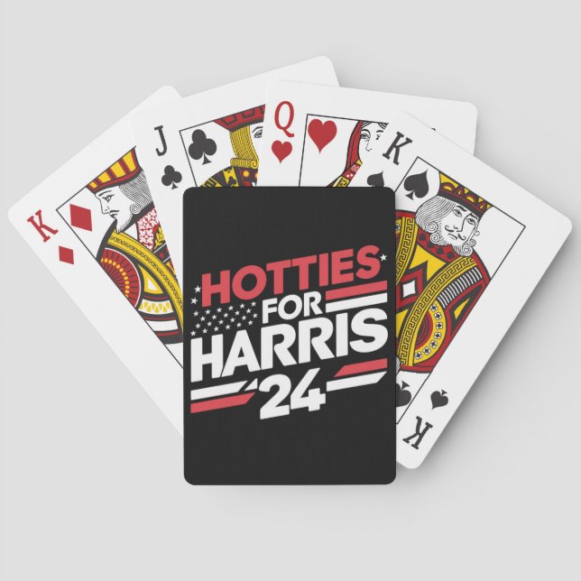Hotties For Harris 24 Playing Cards (Back)