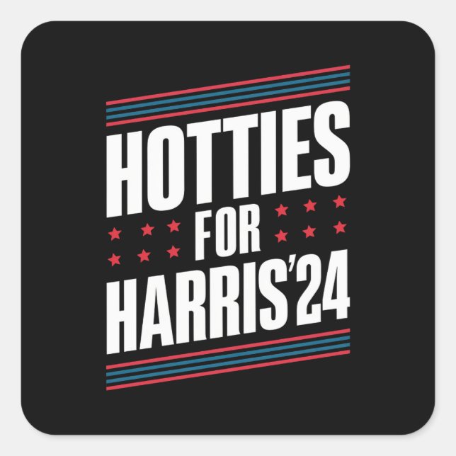 Hotties For Kamala Harris 2024 Square Sticker (Front)