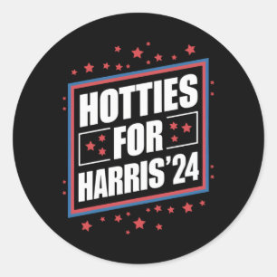 Hotties For Kamala Harris Classic Round Sticker