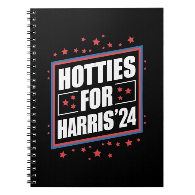 Hotties For Kamala Harris  Notebook (Front)