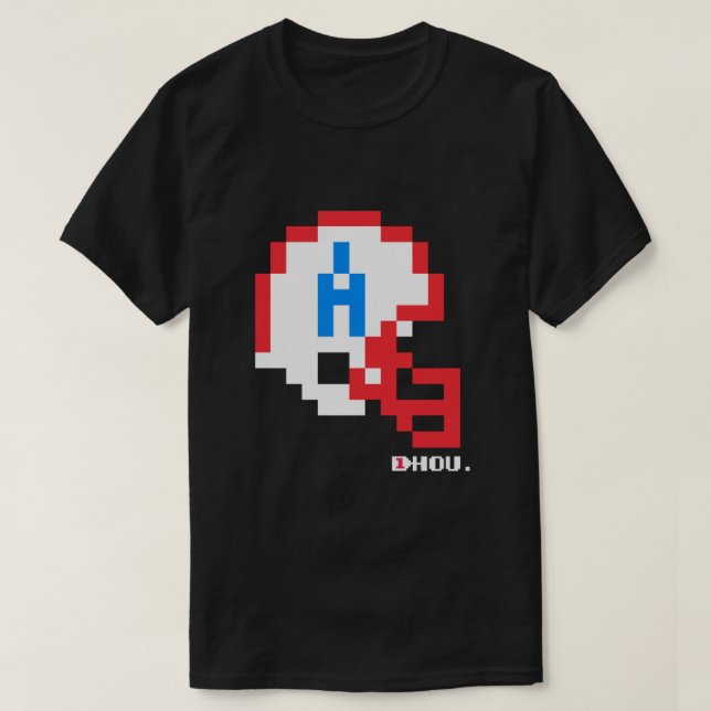HOU Helmet - Tecmo Bowl Shirt Essential (Design Front)