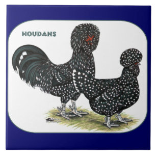 Houdan Chickens Ceramic Tile