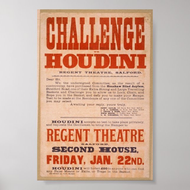 Houdini Challenge Poster (Front)