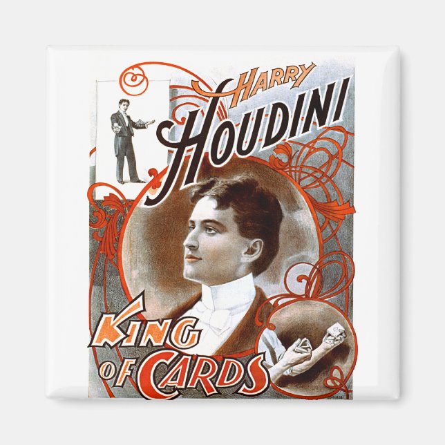 Houdini - King of Cards Magnet (Front)