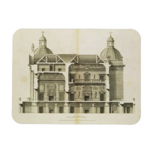 Houghton Hall: cross-section of the Hall and Salon Magnet
