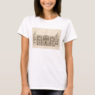 Houghton Hall: section of the West front, engraved T-Shirt