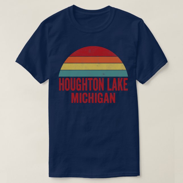 Houghton Lake Michigan T-Shirt (Design Front)