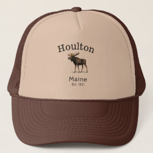 Houlton Maine Moose Trucker Hat