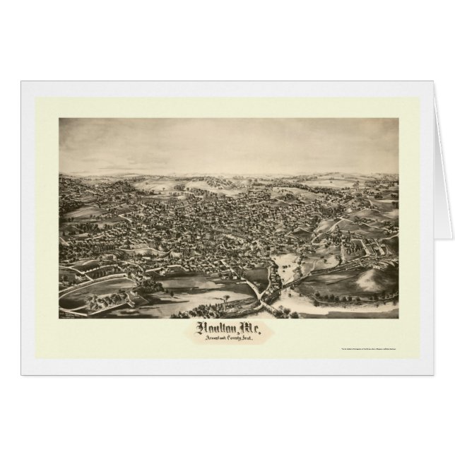 Houlton, ME Panoramic Map - 1894 (Front Horizontal)
