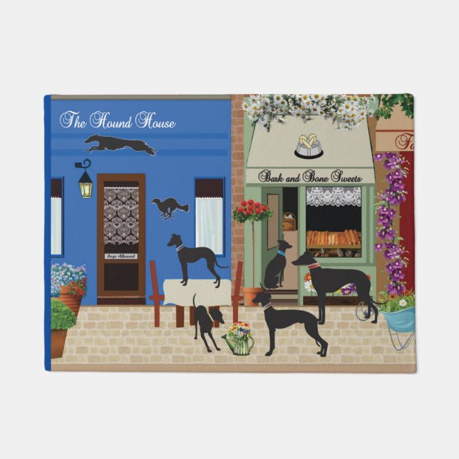 Hound Day Out -v2 lg Doormat (Front)