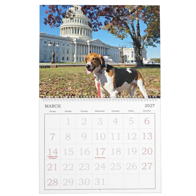 Hound District 18 Month Calendar (Mar 2027)