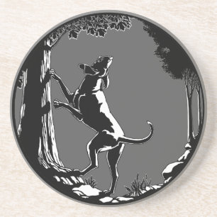 Hound Dog Art Drink Coasters Hunting Dog Coasters