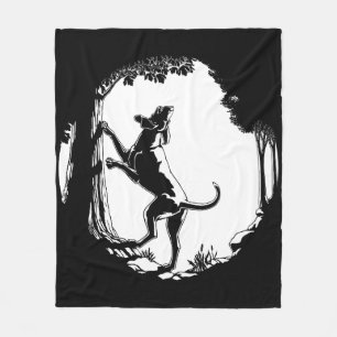 Hound Dog Blanket Coonhound Hunting Dog Blanket