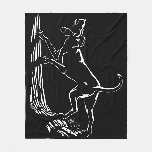 Hound Dog Blanket Coonhound Hunting Dog Blanket (Front)
