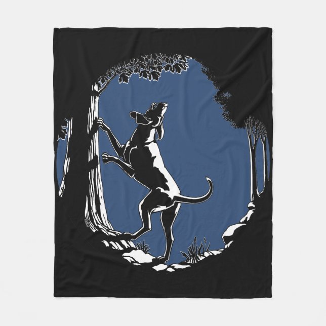 Hound Dog Blanket Coonhound Hunting Dog Blanket (Front)