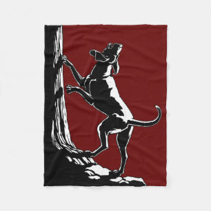 Hound Dog Blanket Hunting Dog Art Fleece Blankets