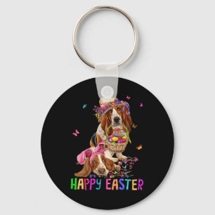 Hound Dog Bunny Easter Costume Rabbit Happy Easter Key Ring