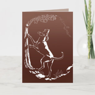 Hound Dog Cards Personalised Dog Art Greeting Card