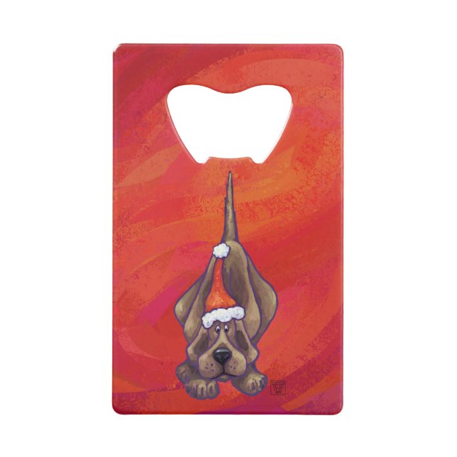 Hound Dog Christmas On Red (Front)