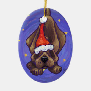 Hound Dog Christmas Ornament