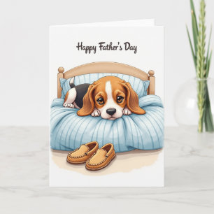 Hound Dog Fathers Day Card