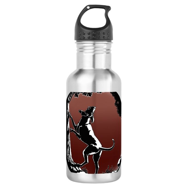 Hound Dog Hunting Dog Art Bottle (Front)