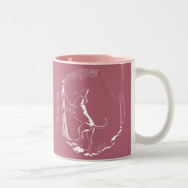Hound Dog Mug Hunting Dog Art Coffee Cup (Right)