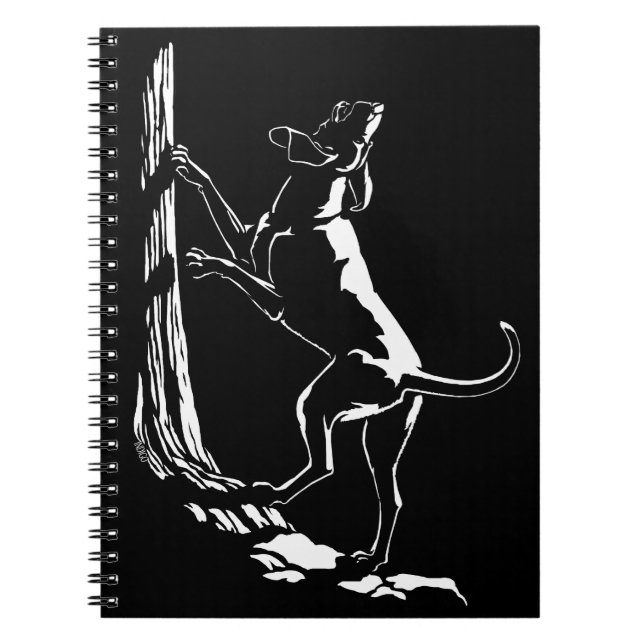 Hound Dog Notebook Dog Journal Book (Front)