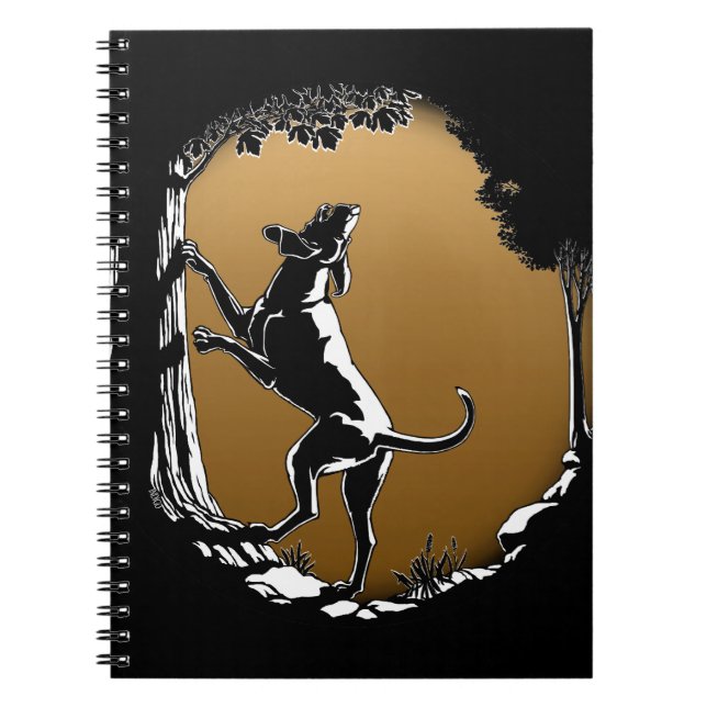 Hound Dog Notebook Dog Journal Book (Front)
