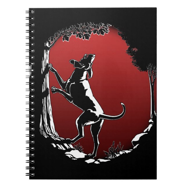 Hound Dog Notebook Dog Journal Book (Front)