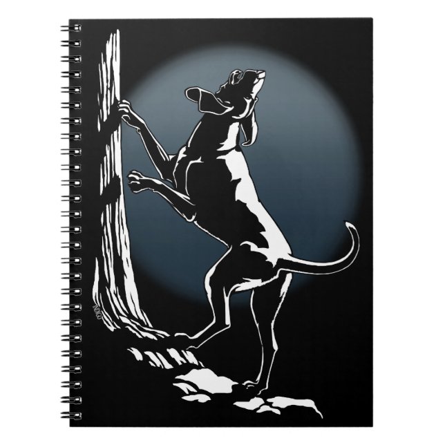 Hound Dog Notebook Dog Journal Book (Front)