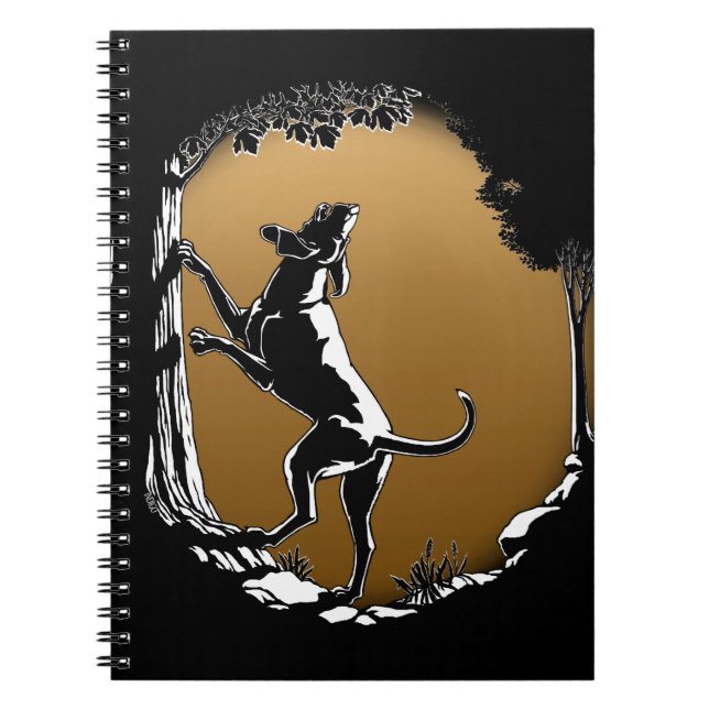 Hound Dog Notebook Hunting Dog Gifts & Books (Front)